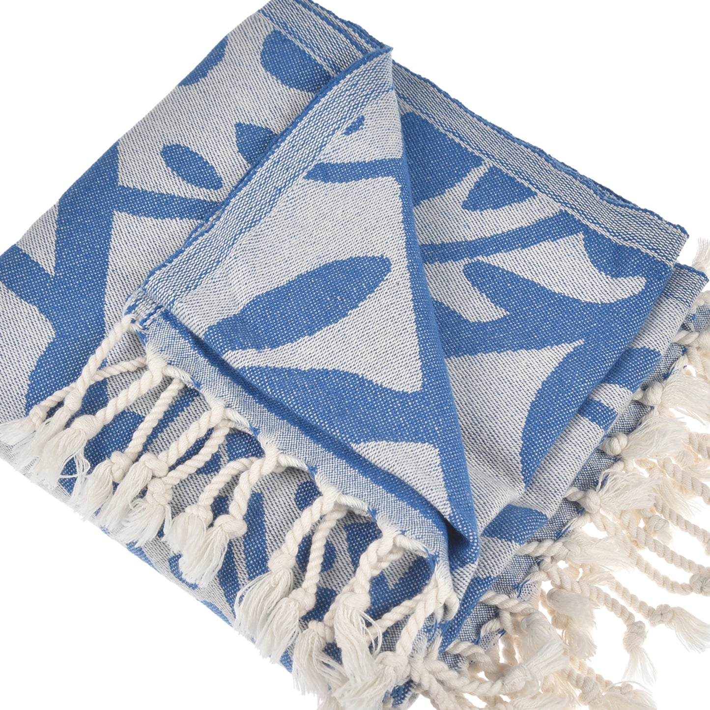 Marmaris Peshtemal Pure Cotton Beach Turkish Towel - Blue