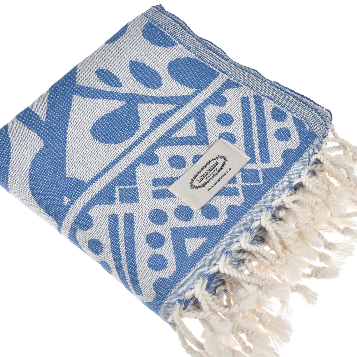 Marmaris Peshtemal Pure Cotton Beach Turkish Towel - Blue