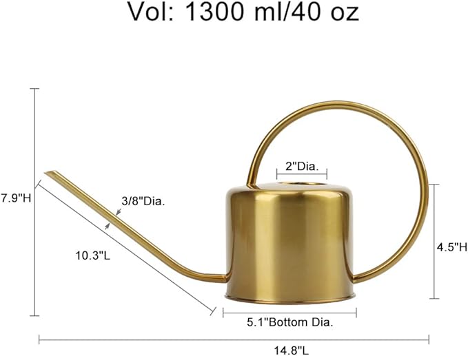 Dimensions of indoor/outdoor long spout stainless steel with glossy polished finish resists daily scratches, corrosion and tarnishing.