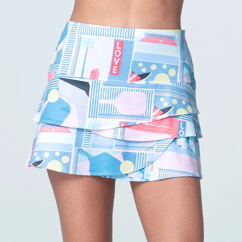 Front view pickleball skirt made by Lucky in Love.