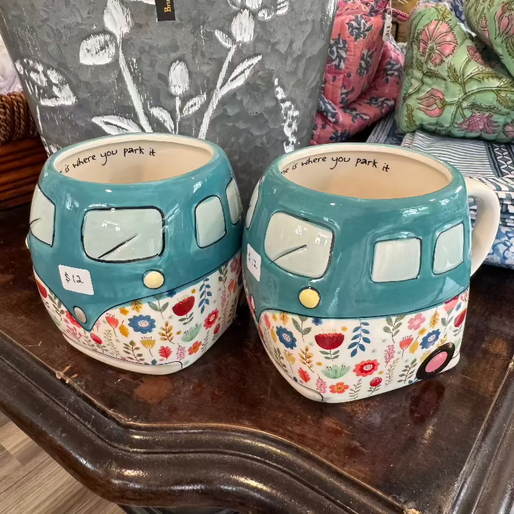 Camper Sculpted Earthenware Mug