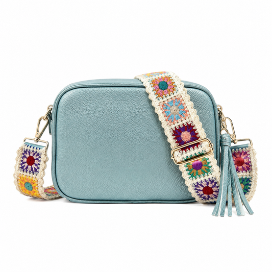 Callie Crossbody Camera Bag - Ice Blue