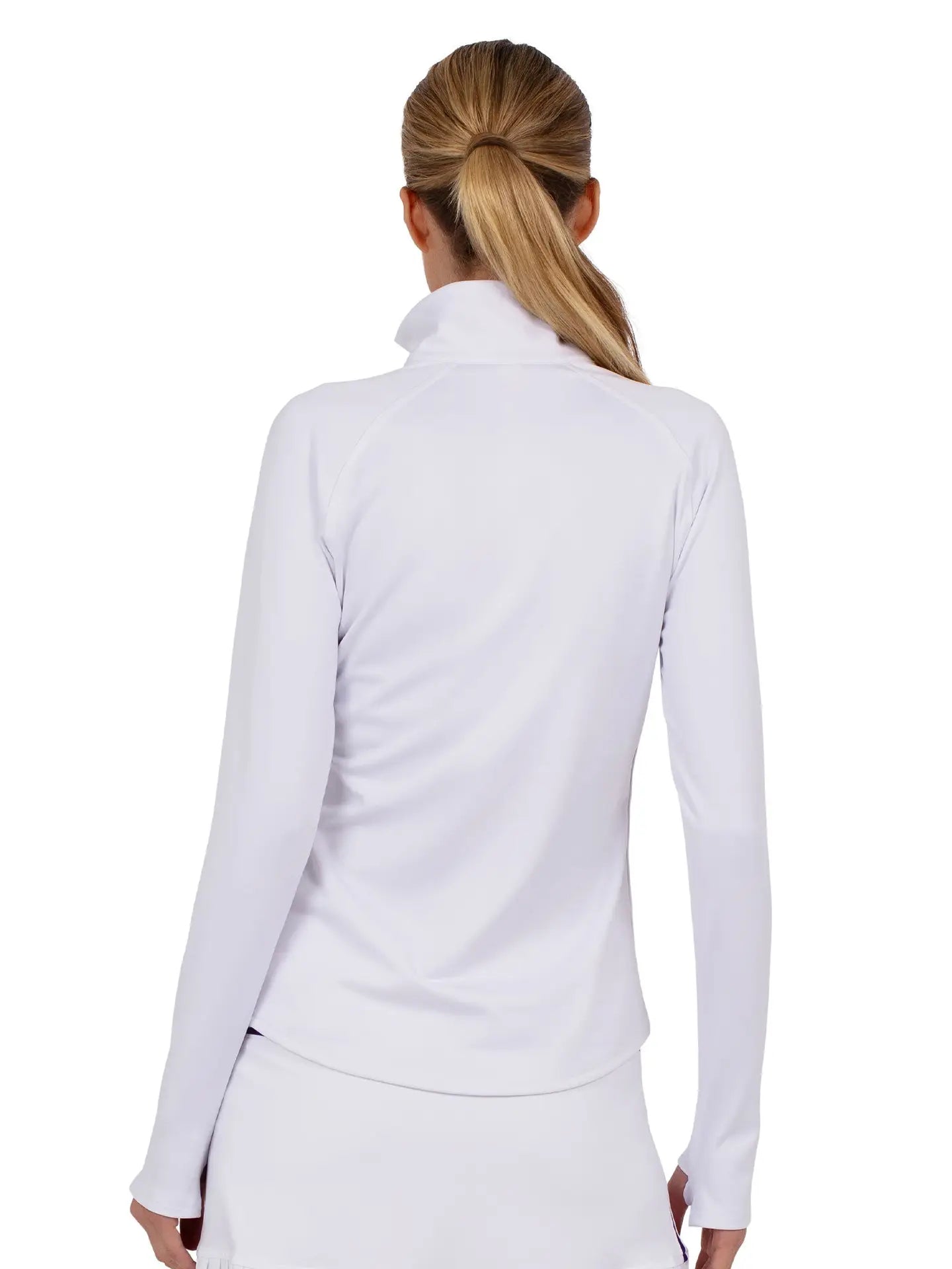 Long Sleeve Half Zip for anything whether you are playing golf, tennis, pickleball, or headed out for a day biking, walking or at the beach, front view