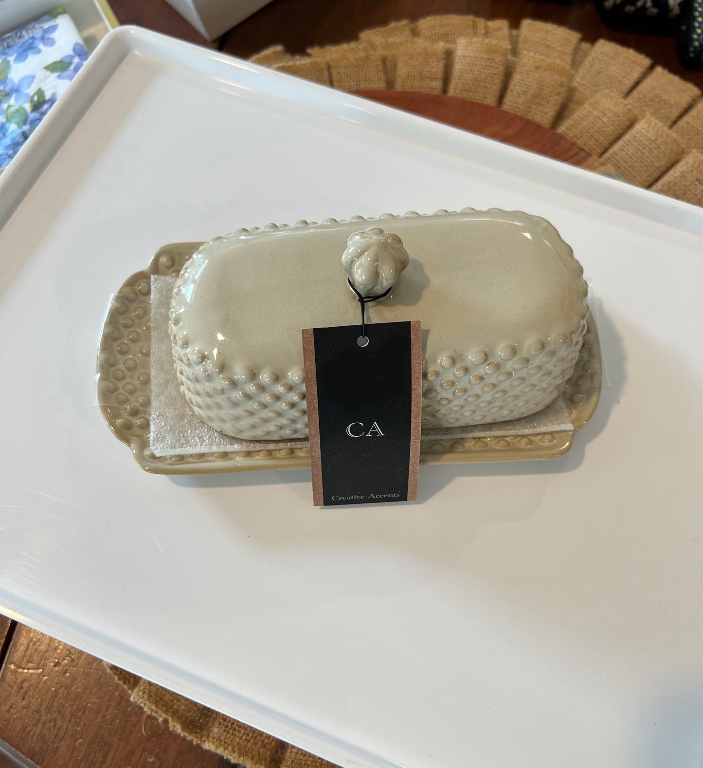 Butter Dish - Beige