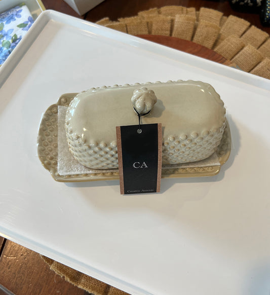 Butter Dish - Beige