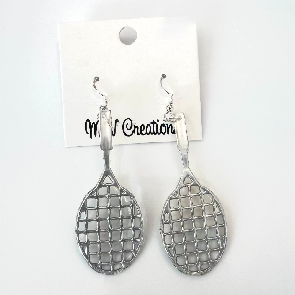 Back side of earrings are silver